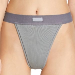 SKIMS cotton rib thong in Pacific